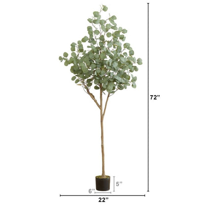 6’ Artificial Eucalyptus Tree - FCHF CITY