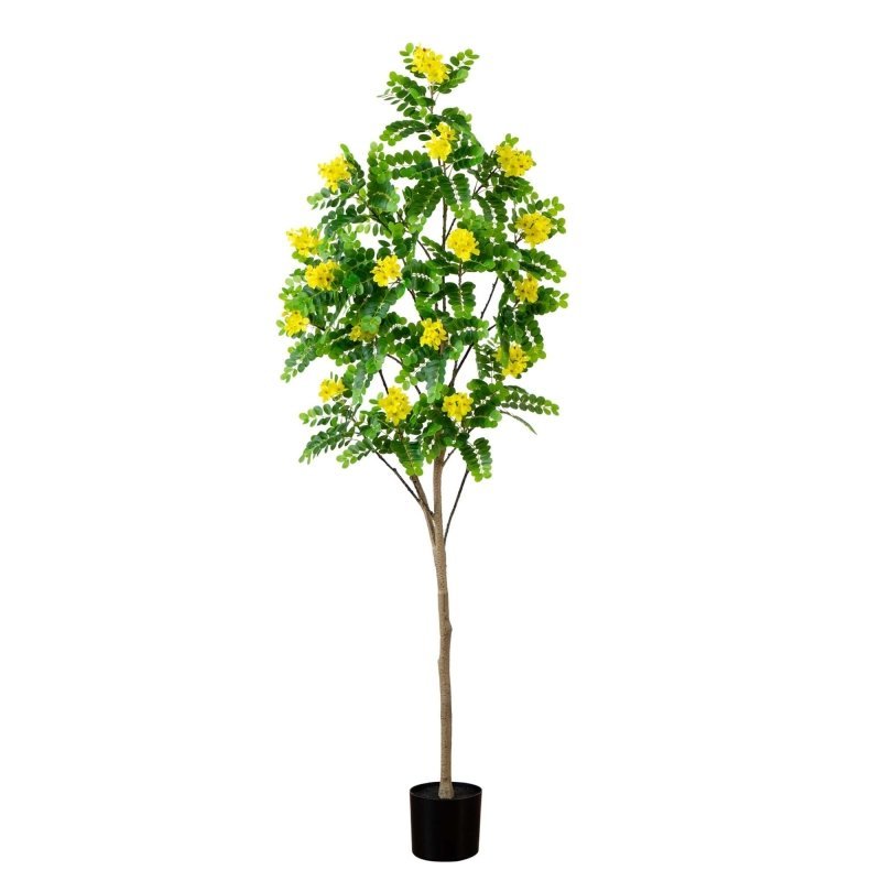 6’ Artificial Flowering Citrus Tree with Real Touch Leaves - FCHF CITY