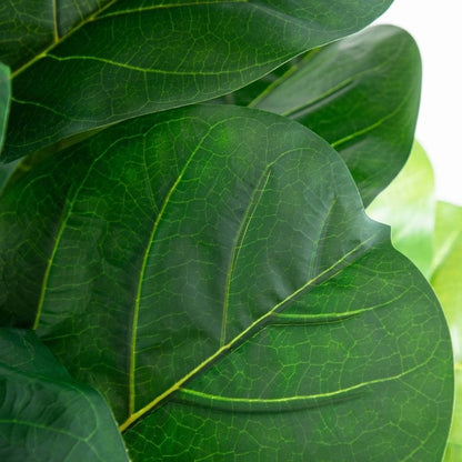 6’ Artificial Giant Leaf Fiddle Leaf Fig Tree in Decorative Planter with Real Touch Leaves - FCHF CITY
