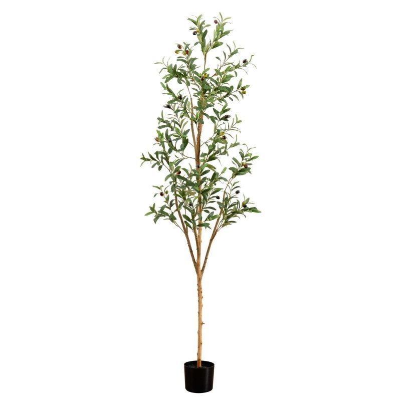 6’ Artificial Olive Tree with Natural Trunk - FCHF CITY