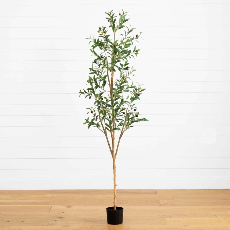 6’ Artificial Olive Tree with Natural Trunk - FCHF CITY