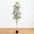 6’ Artificial Olive Tree with Natural Trunk - FCHF CITY