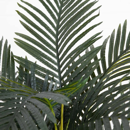 6’ Artificial Triple Stalk Golden Cane Palm Tree - Set of 2 - FCHF CITY