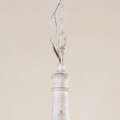 6 - Light French Country Candle - Style Chandelier in Distressed - FCHF CITY