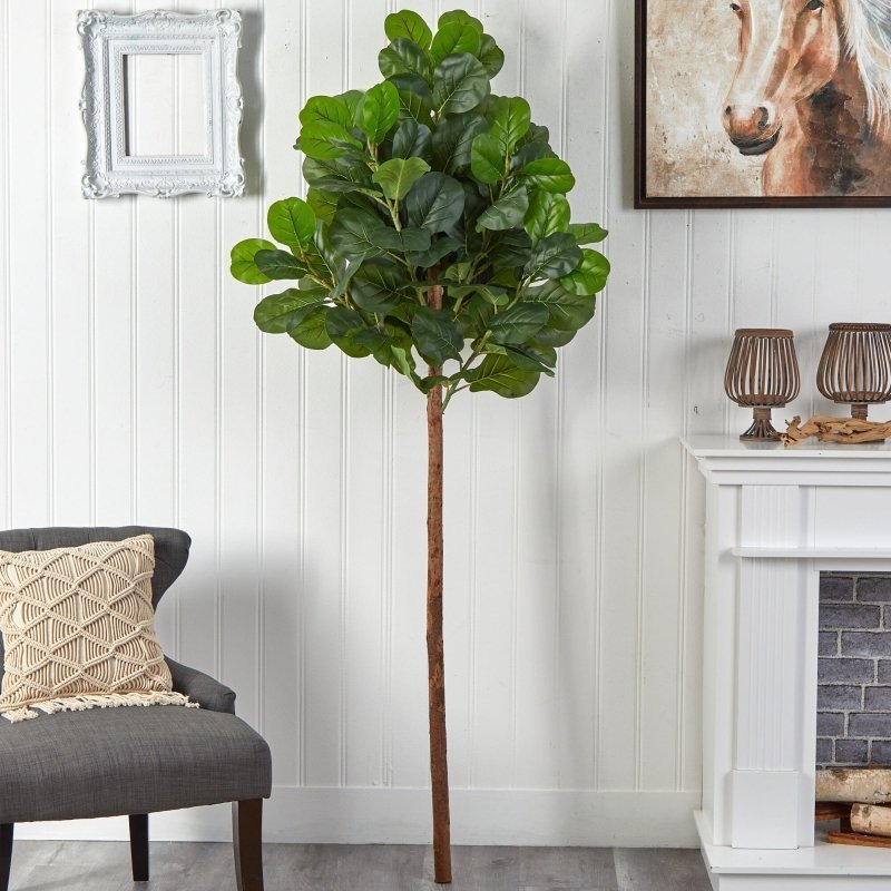 6.5’ Artificial Fiddle Leaf Tree (No Pot) - FCHF CITY
