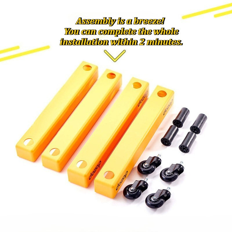 Camping Storage Box Wheeled Base, Foldable Silent Moving Dolly