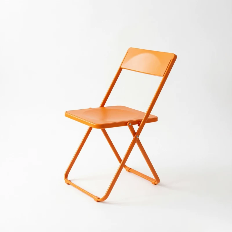 Colorful Plastic‑Steel Folding Chair, 6 Colors Available