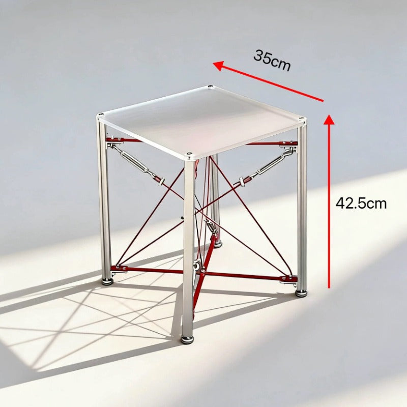 Modern Cable‑Stayed Structure End Table