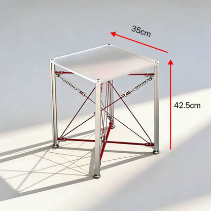 Modern Cable‑Stayed Structure End Table