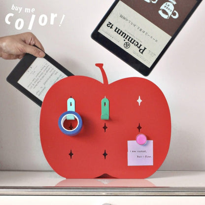 Decorative Apple Desktop Organizer for Files &amp; Tablets