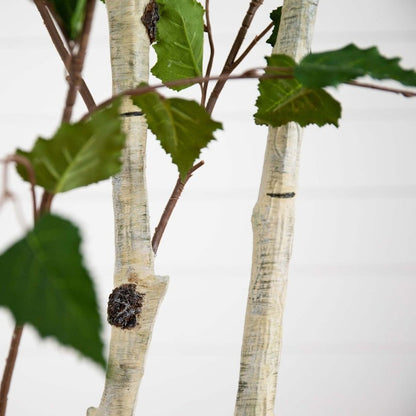 7’ Artificial Birch Tree with Real Touch Leaves - FCHF CITY