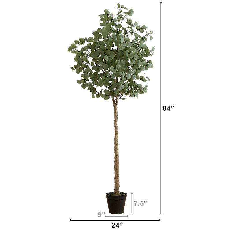 7’ Artificial Eucalyptus Tree - FCHF CITY