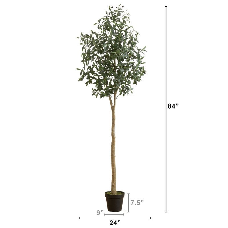 7’ Artificial Olive Tree - FCHF CITY