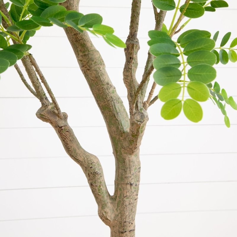 7.5’ Artificial Greco Locust Citrus Tree in Decorative Planter - FCHF CITY