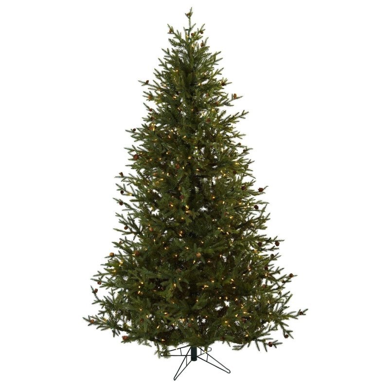 7.5’ Classic Pine &amp; Pine Cone Christmas Tree - FCHF CITY