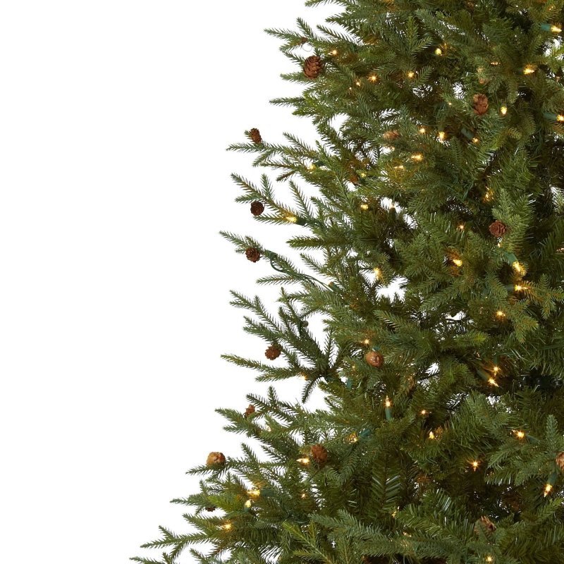 7.5’ Classic Pine &amp; Pine Cone Christmas Tree - FCHF CITY