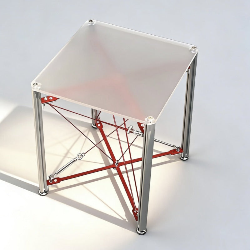 Modern Cable‑Stayed Structure End Table