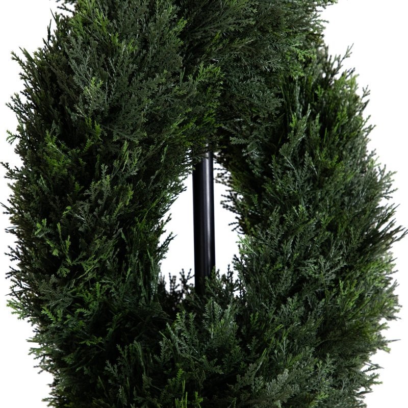 8’ Double Pond Cypress Spiral Topiary UV Resistant (Indoor/Outdoor) - FCHF CITY