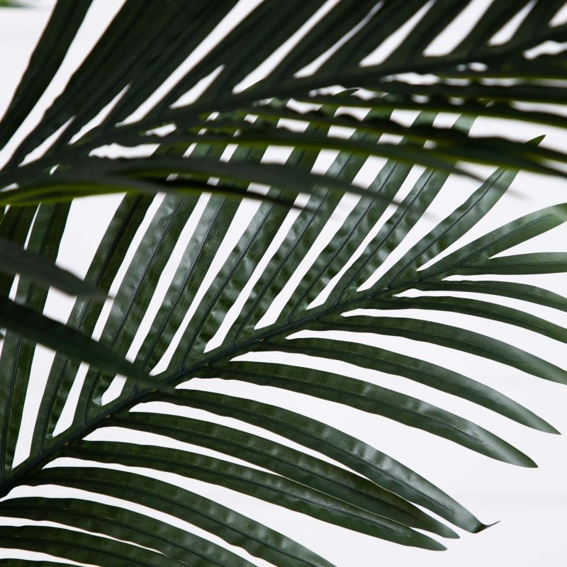 8’ Golden Cane Artificial Palm Tree in Handmade Natural Cotton Planter - FCHF CITY