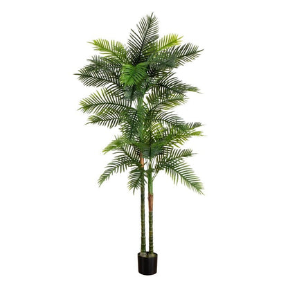 8’ UV Resistant Artificial Double Robellini Palm Tree (Indoor/Outdoor) - FCHF CITY