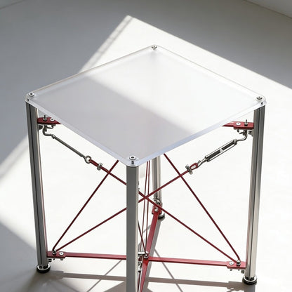 Modern Cable‑Stayed Structure End Table