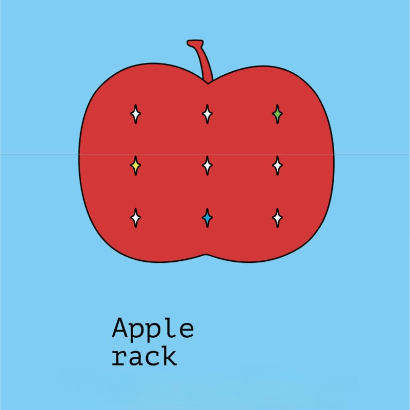 Decorative Apple Desktop Organizer for Files &amp; Tablets