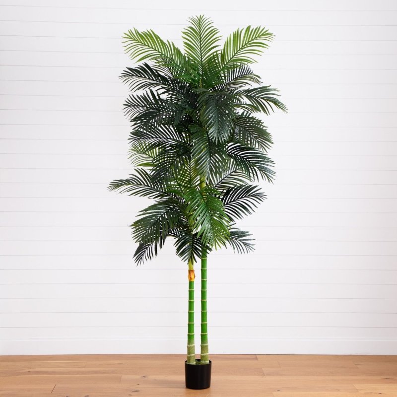 9’ Artificial Double Golden Cane Palm Tree - FCHF CITY
