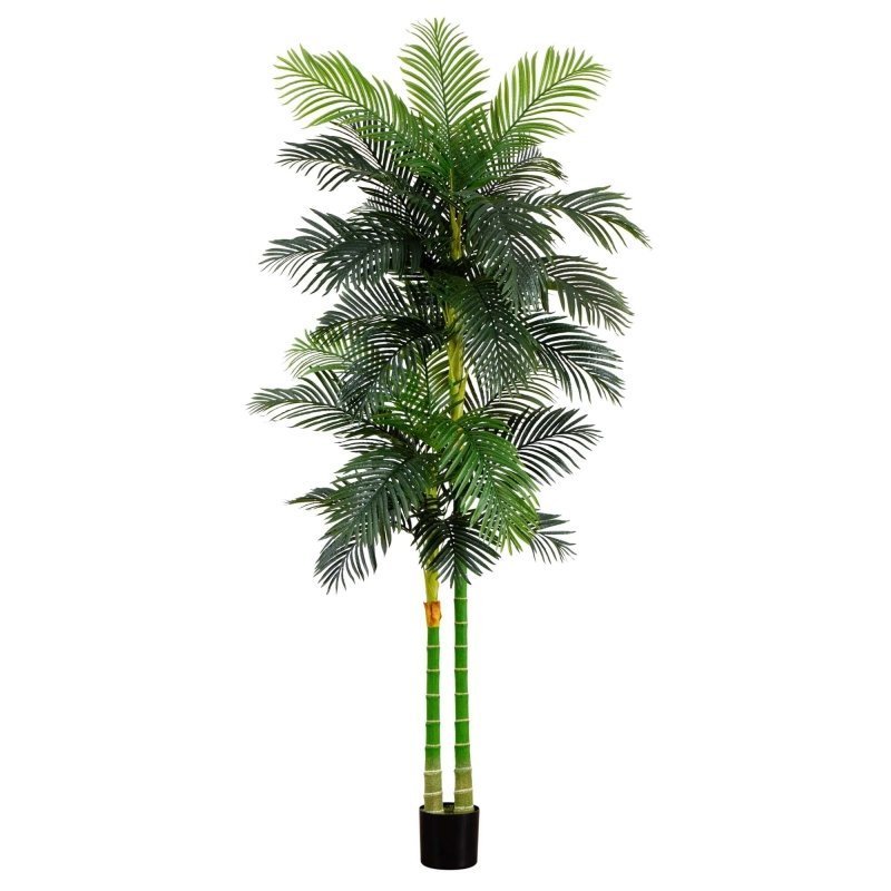 9’ Artificial Double Golden Cane Palm Tree - FCHF CITY
