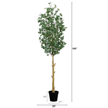 9’ Artificial Eucalyptus Tree - FCHF CITY