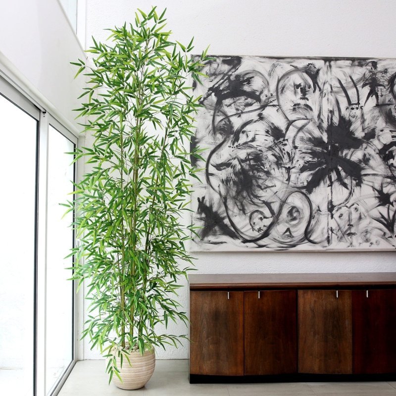9’ Artificial Green Bamboo Tree - FCHF CITY