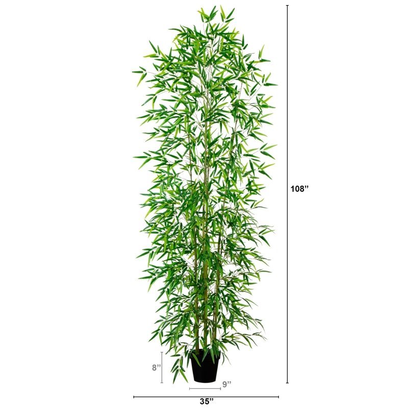 9’ Artificial Green Bamboo Tree - FCHF CITY