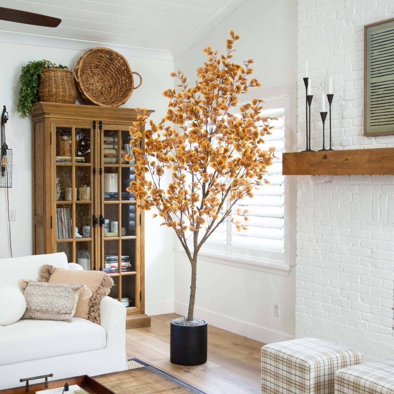9’ Autumn Eucalyptus Artificial Fall Tree - FCHF CITY