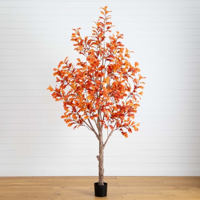 9’ Autumn Oak Artificial Fall Tree - FCHF CITY