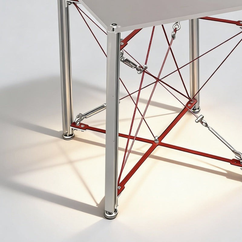 Modern Cable‑Stayed Structure End Table