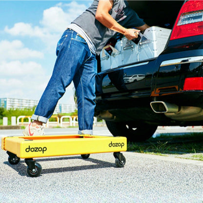 Camping Storage Box Wheeled Base, Foldable Silent Moving Dolly