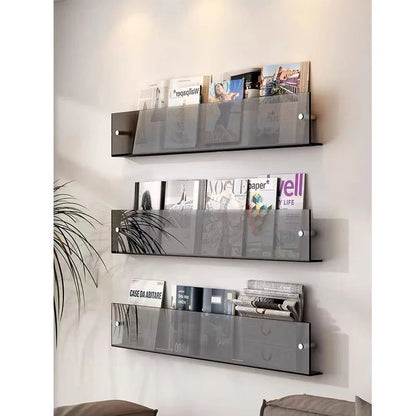 Acrylic Wall - Mounted Magazine Shelf - FCHF CITY