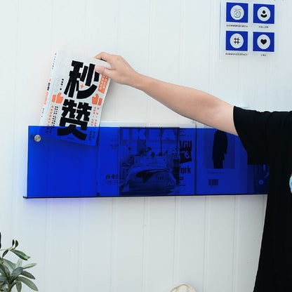 Acrylic Wall - Mounted Magazine Shelf - FCHF CITY