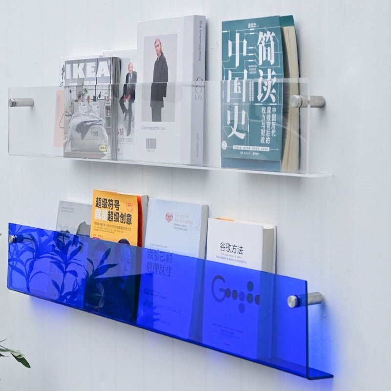 Acrylic Wall - Mounted Magazine Shelf - FCHF CITY
