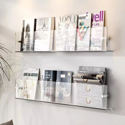 Acrylic Wall - Mounted Magazine Shelf - FCHF CITY