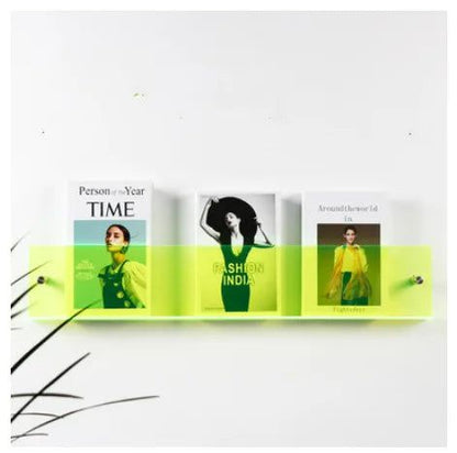 Acrylic Wall - Mounted Magazine Shelf - FCHF CITY