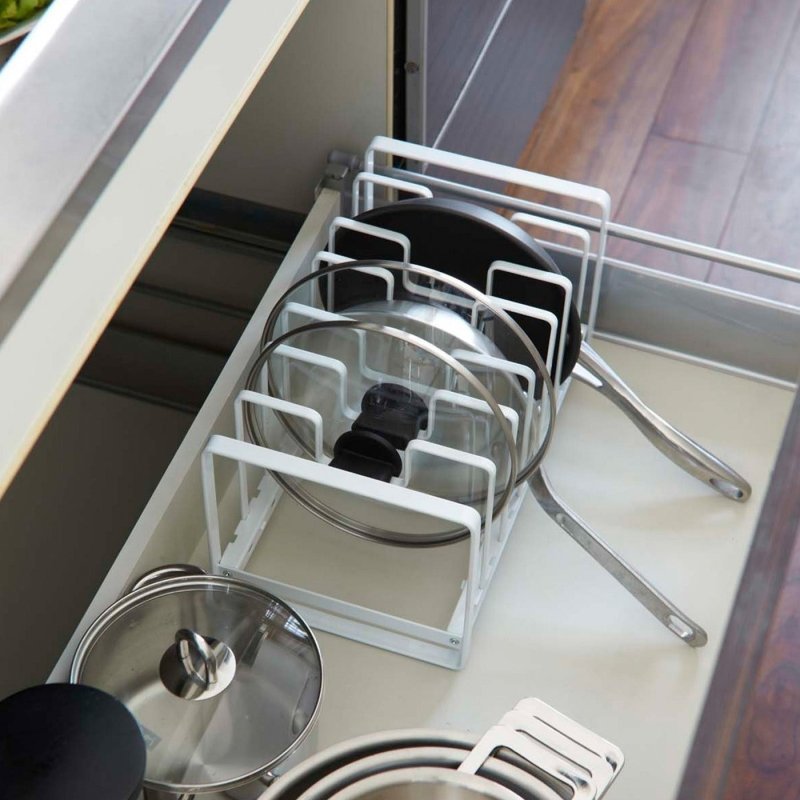 Adjustable Pot Lid and Frying Pan Organizer - Steel - FCHF CITY