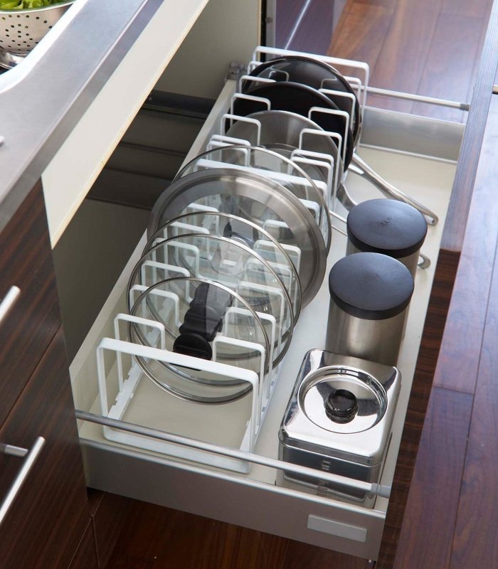 Adjustable Pot Lid and Frying Pan Organizer - Steel - FCHF CITY