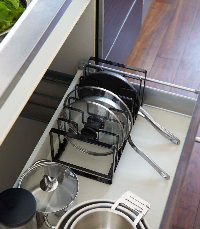 Adjustable Pot Lid and Frying Pan Organizer - Steel - FCHF CITY