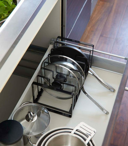 Adjustable Pot Lid and Frying Pan Organizer - Steel - FCHF CITY