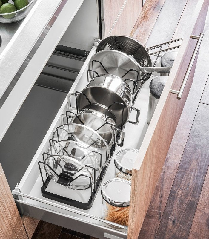 Adjustable Pot Lid Organizer - Steel - FCHF CITY