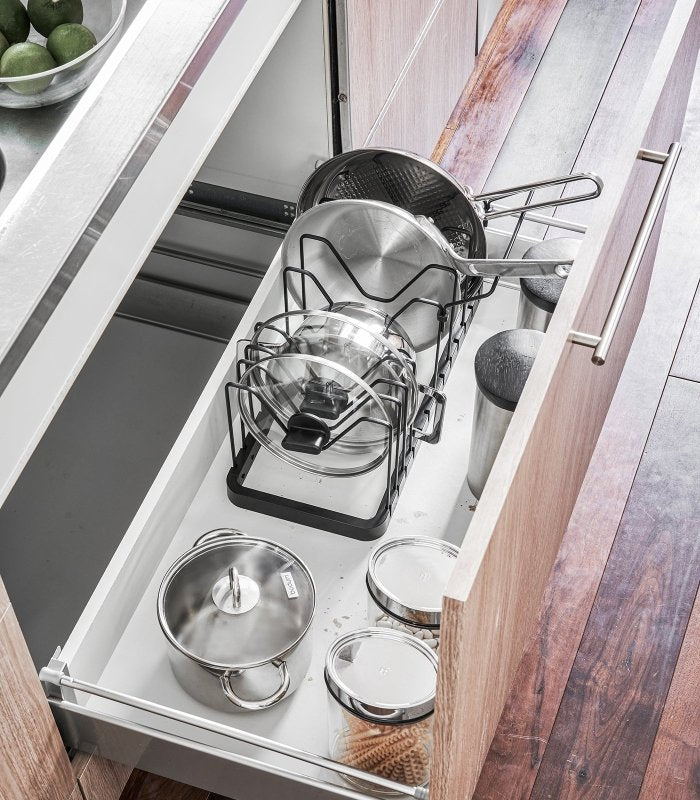 Adjustable Pot Lid Organizer - Steel - FCHF CITY