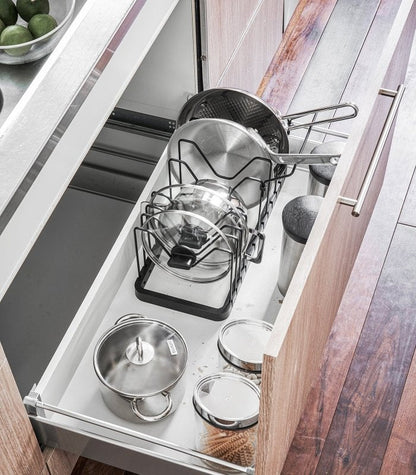 Adjustable Pot Lid Organizer - Steel - FCHF CITY