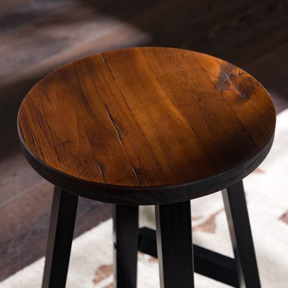 Amaris Wood Bar Stool, Set of 2 - FCHF CITY