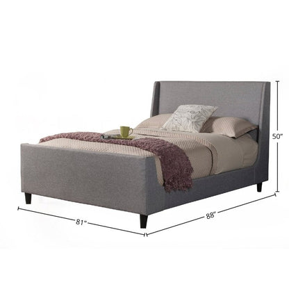 Amber Bed, Grey Linen - FCHF CITY