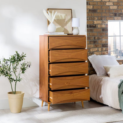 Arlo Solid Wood Mid - Century Modern Chest - FCHF CITY